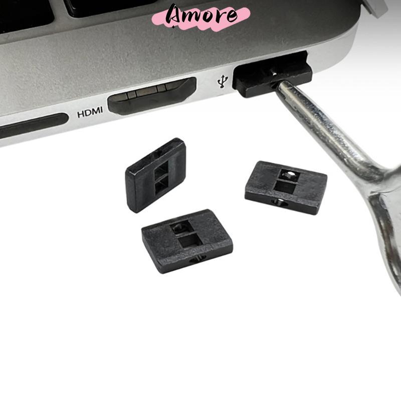 Amore คอมพิวเตอร์ USB Port Lock USB Port Blocker 1 เครื่องมือสําหรับผู้ใช้แล็ปท็อปอุปกรณ์ความปลอดภัย