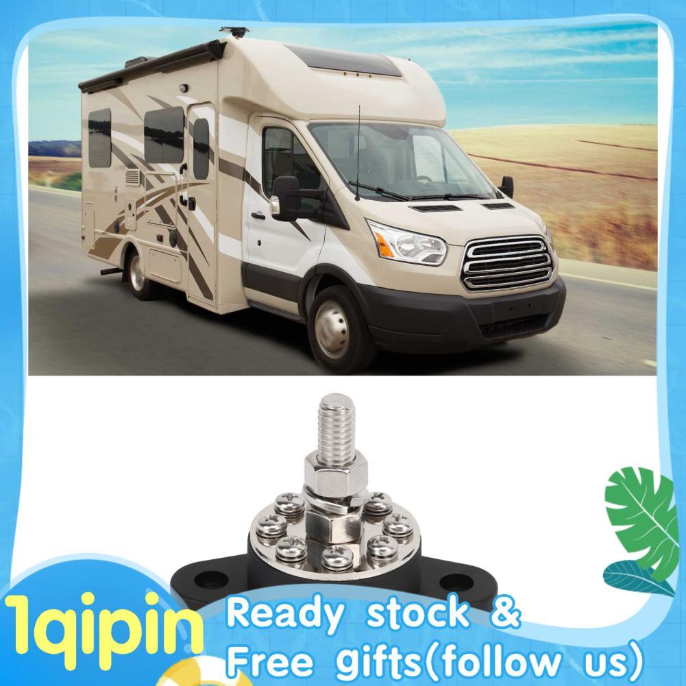 1qipin.th KIMISS 3/8in 180A Power Distribution Block - Universal Car Terminal โครงสร้างไนลอนและทองเห