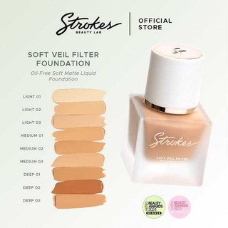 Strokes Veil Filter Foundation [Oil-Free Soft Matte Liquid Foundation] B80 9E