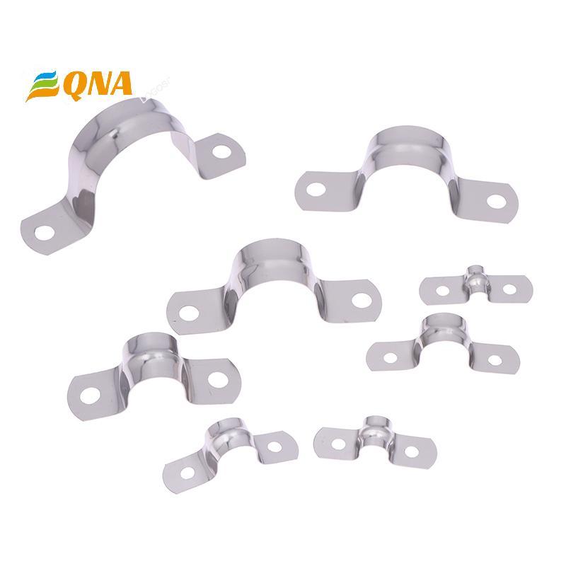 [QNA] สแตนเลส U-Shaped Tube Clamp อานโลหะ Tube Clamp U Conduit Bracket สําหรับการใช้งานสําหรับงานหนั