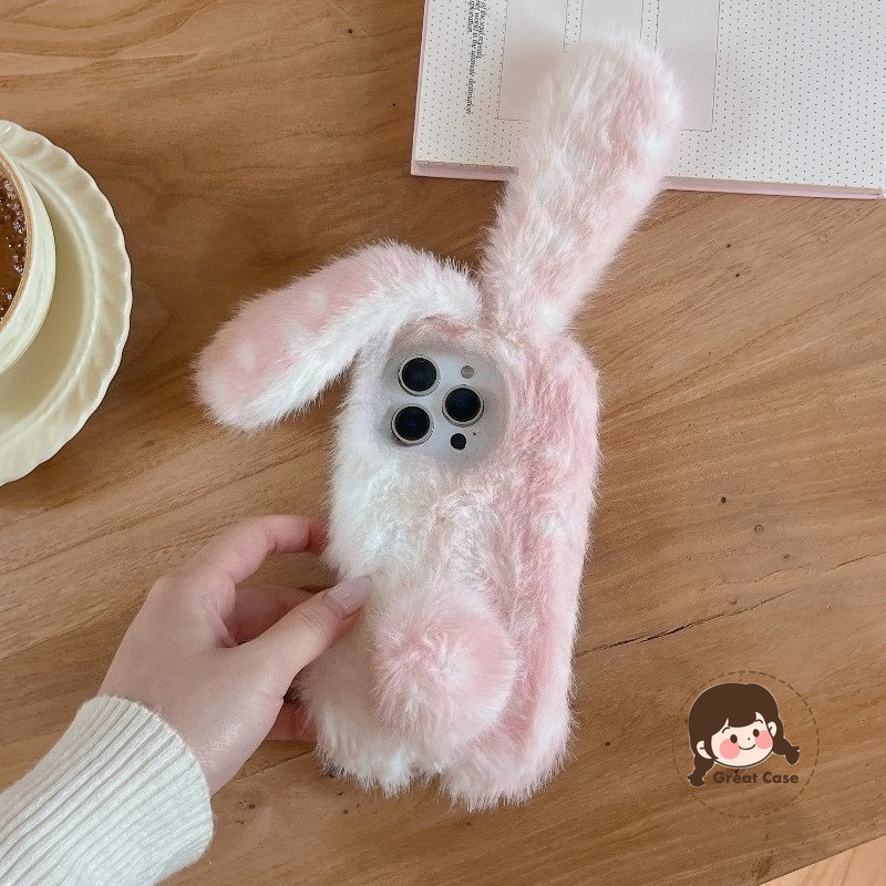 น่ารัก Plush Deer Dot กระต่ายเคสโทรศัพท์สําหรับ Vivo Y31 Y21D Y39 Y38 Y37 Pro Y37C Y36 Y35 Y33 Y33S 