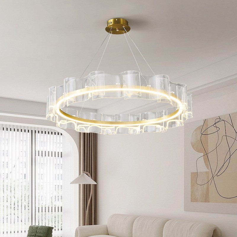 Zhongshan Nordic Restaurant Minimalist Elegant Light Luxury Main Light Ring Zhongshan Lighting Moder