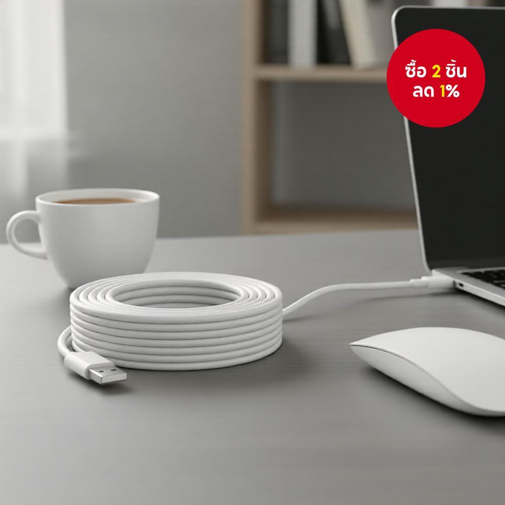 สายเคเบิล USB-C to USB-C ขนาด 3M/5M/8M/10M/12M - ชาร์จและถ่ายโอนข้อมูลเร็ว สําหรับโทรศัพท์/กล้อง