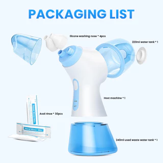 N5290 ไฟฟ้า Irrigador จมูกอัตโนมัติ Irrigator จมูกจมูกพยาบาล Rhinitis แพ้ไซนัสอักเสบ Treatment