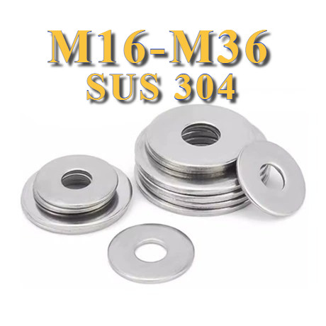 แหวนอีแปะสแตนเลส M16 – M36 แท้เกรดSUS304 แพ็ค ตัว ราคาโรงงาน #แหวนอีแปะสแตนเลส #แหวนรองน็อต [PY-TH1]