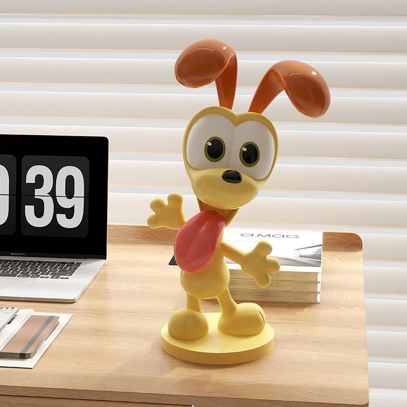 Hot Sale#Garfield Cat Merchandise Ody Dog Living Room Office Desk Small Decorations Moving Birthday 