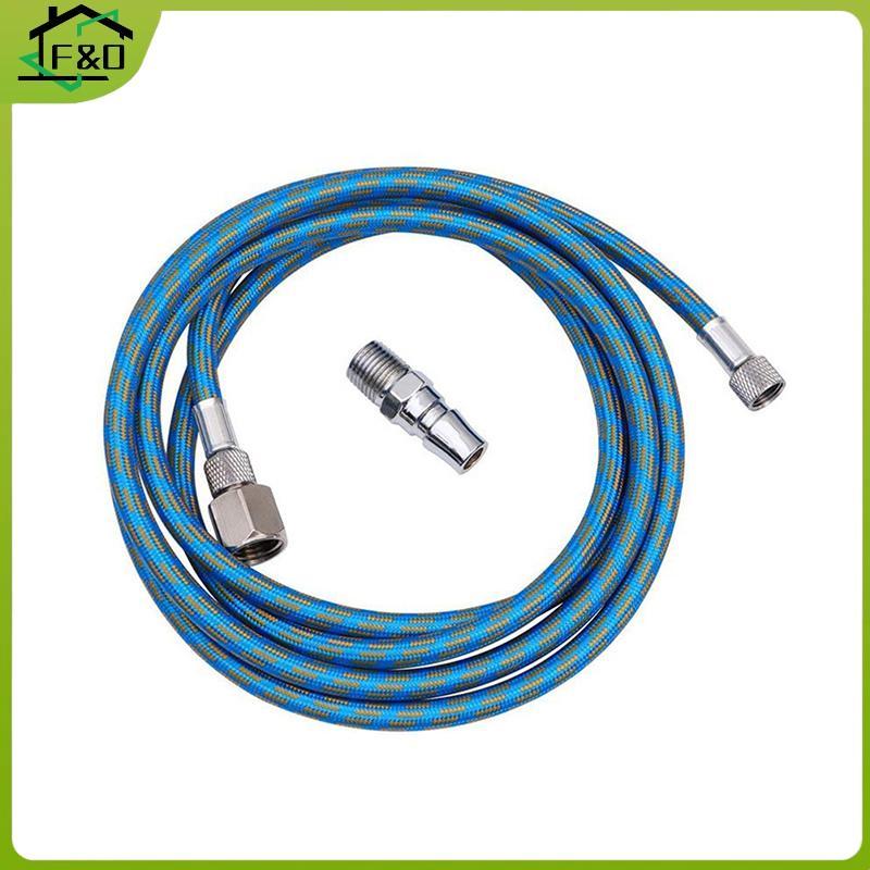 F&O 180 ซม.ไนลอน Airbrush Air Hose ปากกาไนลอน Airbrush Air Hose Tube เหมาะกับมากที่สุด 1/8" BSP Adpt