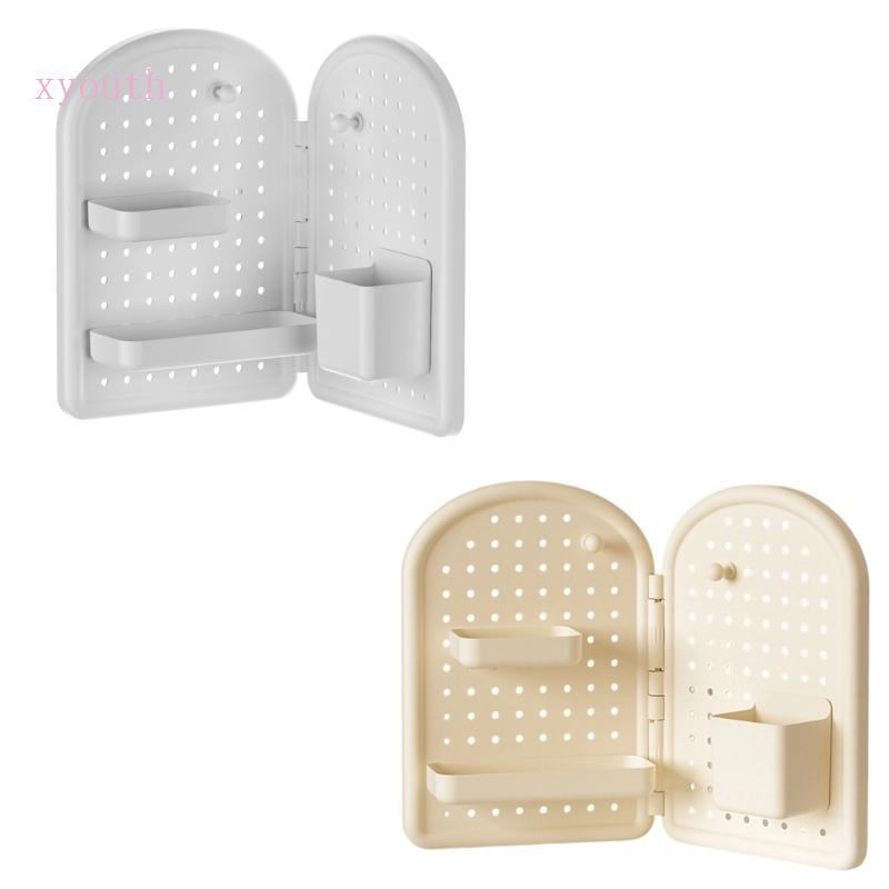 XY มุมติดตั้งโต๊ะ Organizers ชั้นวาง Pegboard แบบยืดหยุ่นสําหรับพื้นที่ทํางานที่มีประสิทธิภาพ