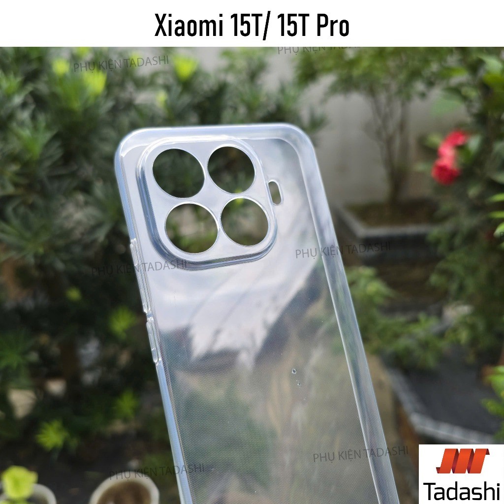 Xiaomi 15T Pro/ Xiaomi 15T, Xiaomi 17/ 17 Pro Max, Xiaomi 13T/ 14T/ 14T Pro เคสใสพร้อมขอบป้องกันกล้อ