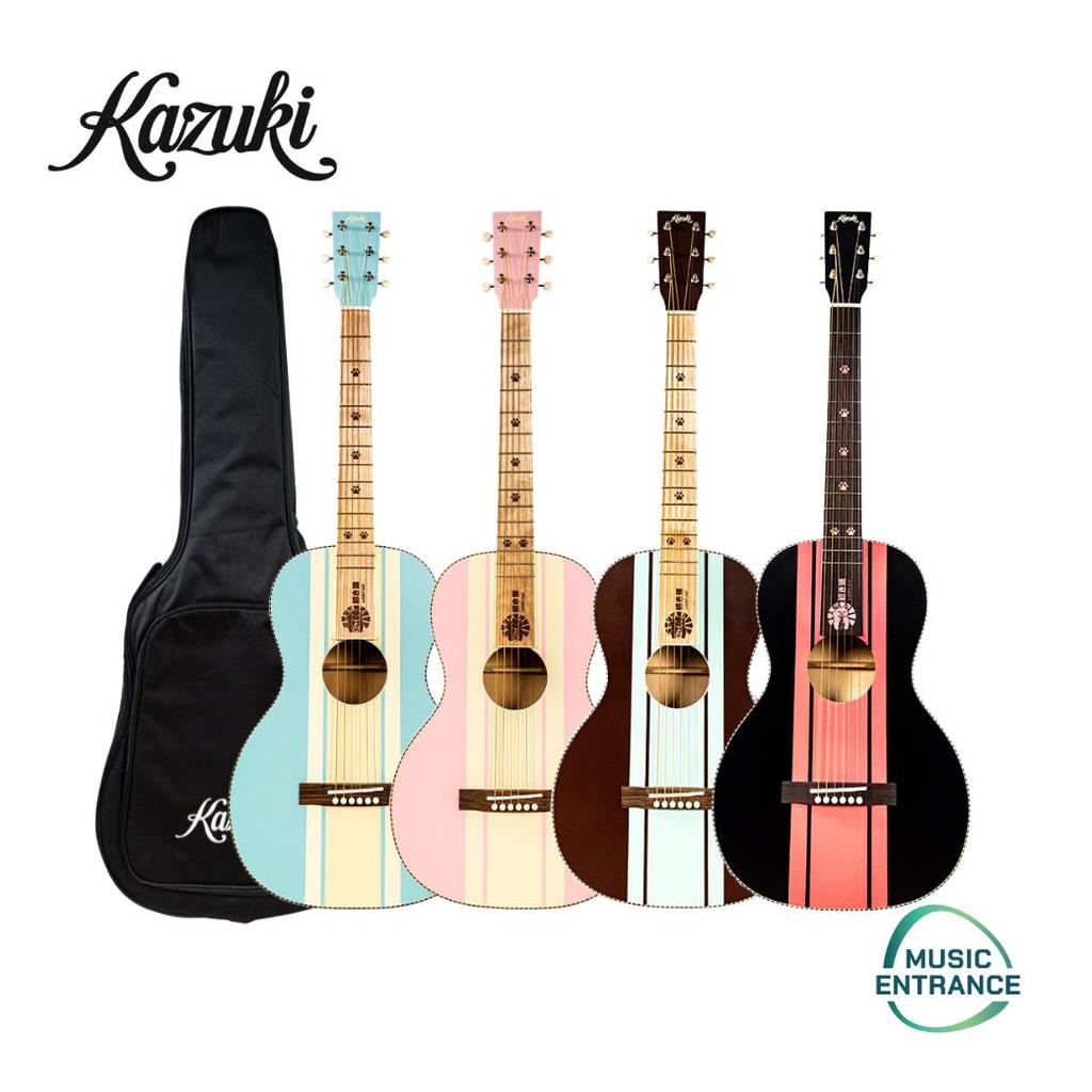 Kazuki Lucky Cat Series Acoustic Guitar กีตาร์โปร่ง 38 นิ้ว Kazuki ลัคกี้แคท