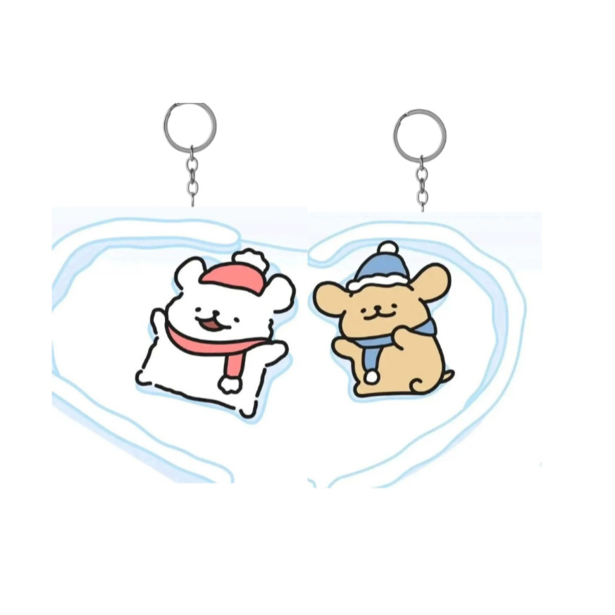 พวงกุญแจคู่รัก Snowflake Po3cha3cco