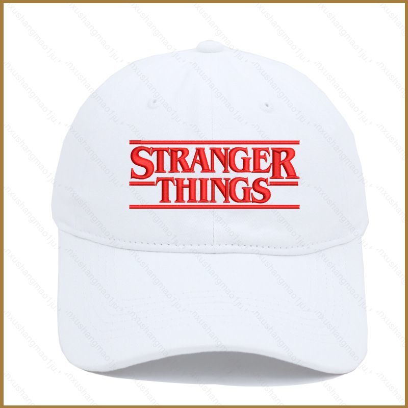 XX1J Stranger Things 5 หมวกปักแหลม หมวกเบสบอลบังแดดฤดูร้อน XX1J