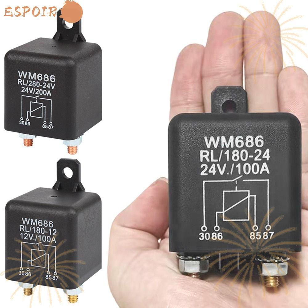 ESPOIR รีเลย์รถยนต์ WM686 Silver Alloy Contacts High Current 200A 100A