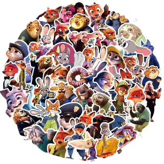 85 ชิ้น Zootopia 2 สติกเกอร์ - Nick & Judy ภาพยนตร์อุปกรณ์ต่อพ่วงสําหรับ DIY เคสโทรศัพท์และตกแต่งวารสาร