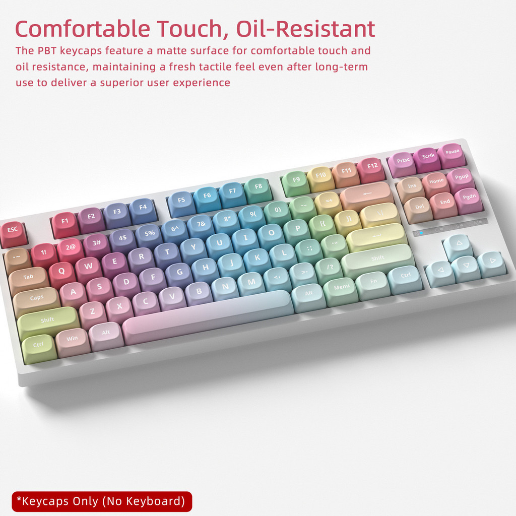 ชุดปุ่มกด PBT สี 121-คีย์ MOA รอบสูงน่ารักปรับให้เข้ากับ 60-108 พร้อมคีย์บอร์ดแบบกลไก ราคา ถูกที่สุด ดีลบีเคเค แกลเลอรีภาพที่ 8