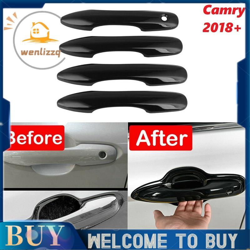 สําหรับ XV70 2018-2021 สีดําเงาด้านข้างมือจับประตูปกตัด