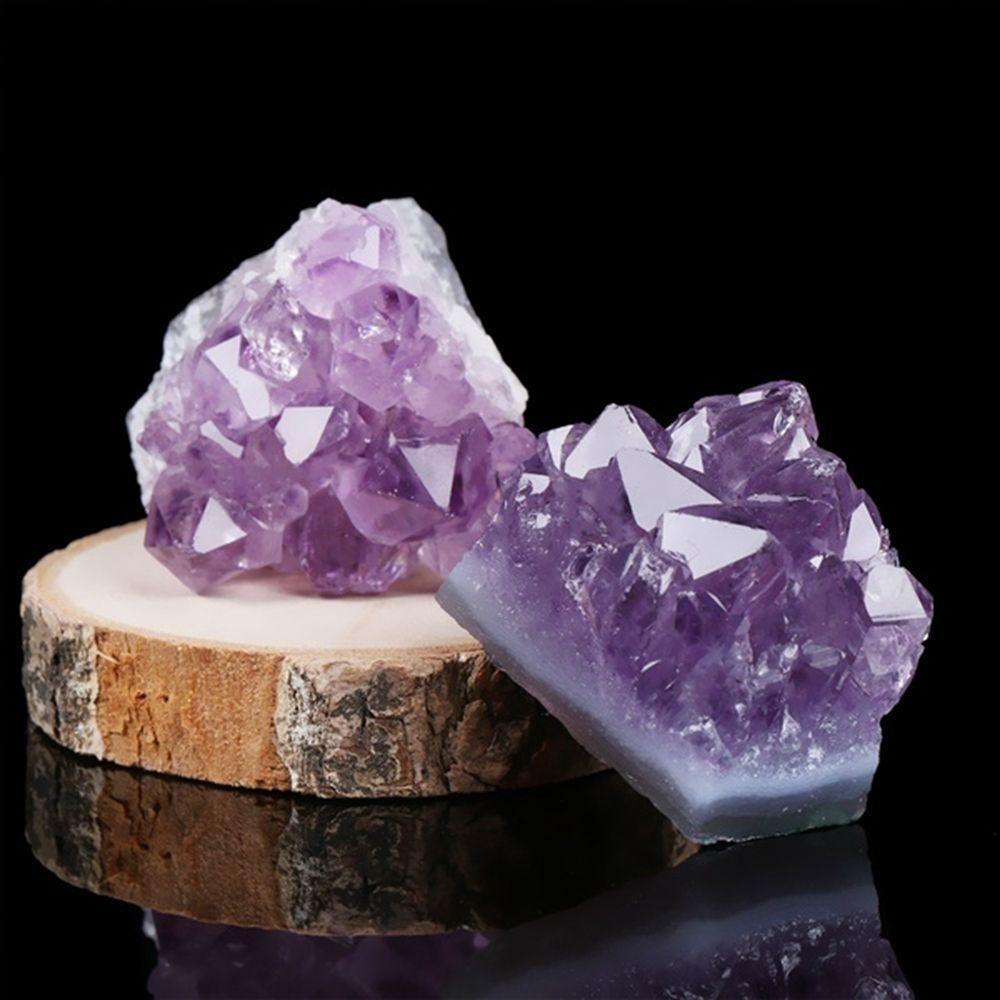 YONDR Amethyst 1 ชิ้นเครื่องประดับงานฝีมือตกแต่งบ้านคริสตัลคลัสเตอร์