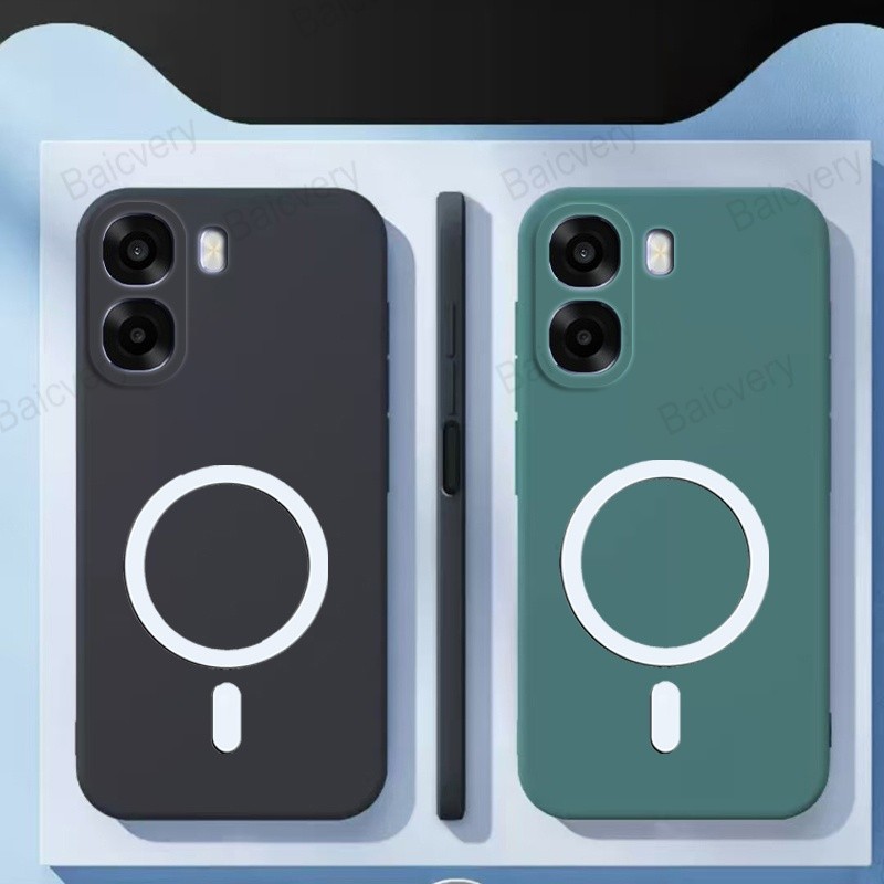 ใช้งานร่วมกับ OPPO A6X 4G CPH2819 สีสัน Matte Case สําหรับ A6X 5G พร้อมสติกเกอร์แม่เหล็ก