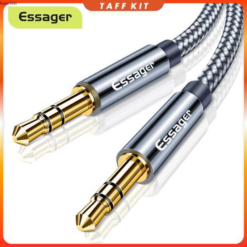 ESSAGER 3.5 มม.AUX Cable Audio Male to Male Adapter Braid 1.2M - EYP35-DY0G