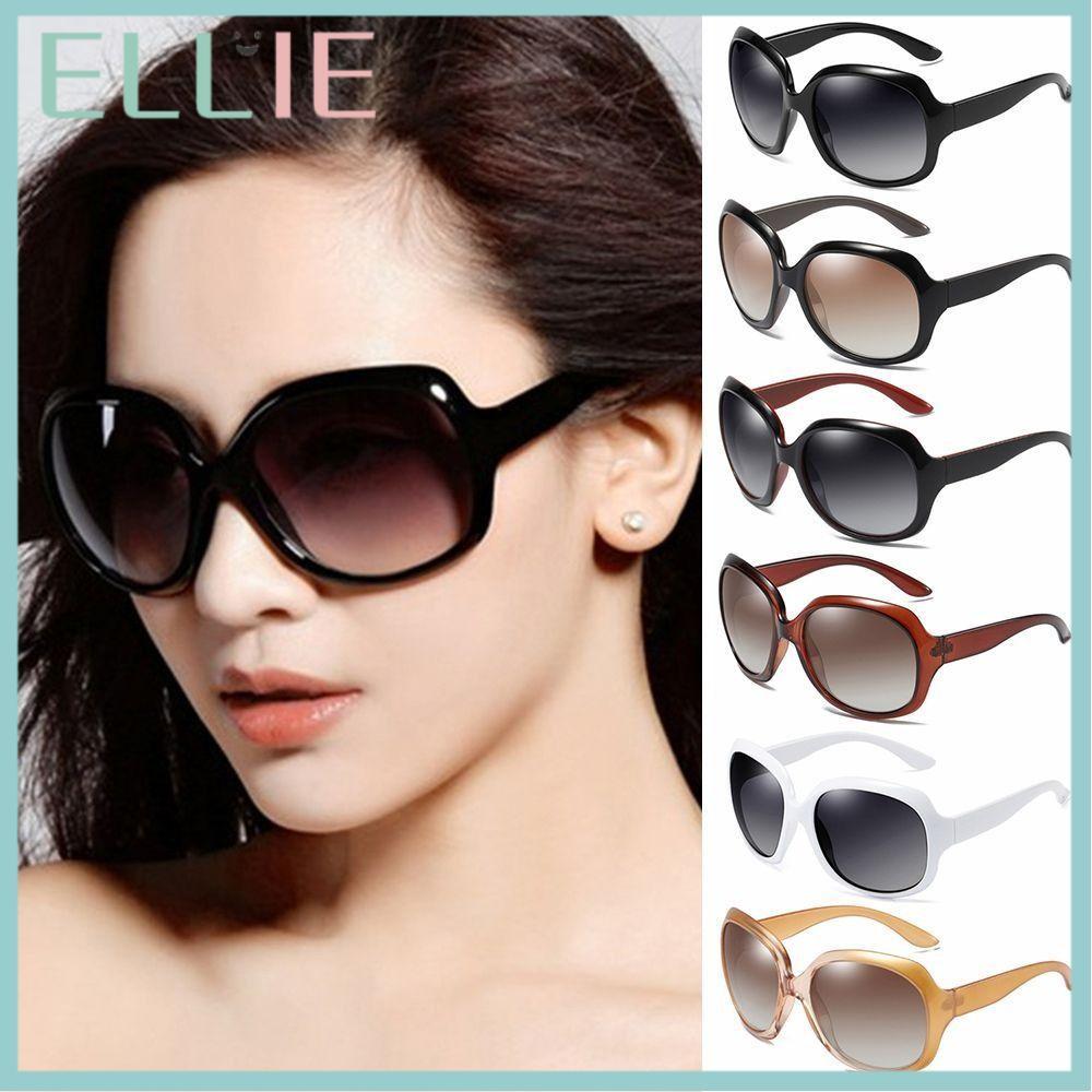 แว่นตากันแดด Ellie UV 400 สไตล์คลาสสิก ทรงกลมขนาดใหญ่ เหมาะสำหรับผู้หญิง