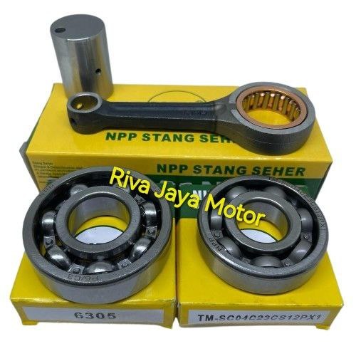 แพ็คเกจก้านลูกสูบ + แบริ่ง 6305 + TM-Sc04c23cs12px1 Yamaha Mio M3 Z Soul Gt Fino Fi Xride 125 ลูกสูบ