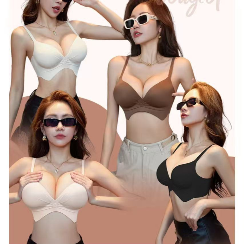 สินค้าส่งจากไทยตะขอหน้า ฟองหนา 7ซม ดันดูม ดันทรง ไร้โครงเหล็ก  รวบรวมหน้าอกการ์ตูนขยายไร้รอยต่อ