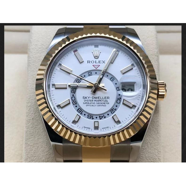 Rolex Rolex Rolex Rolex Indulgence Series นาฬิกานาฬิกาผู้ชายกลไกอัตโนมัติสีทอง326933