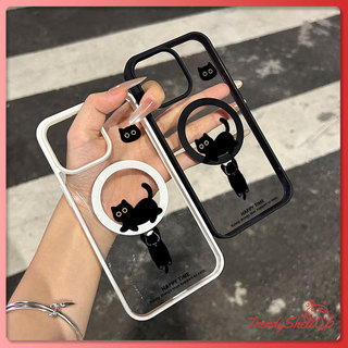 แม่เหล็ก เคสใสกันกระแทกน่ารัก สำหรับ IPhone 17 11 12 13 14 15 16 17 PROMAX 17 16 15Pro 16 15 14PLUS 8 7Plus XR XS XSMAX