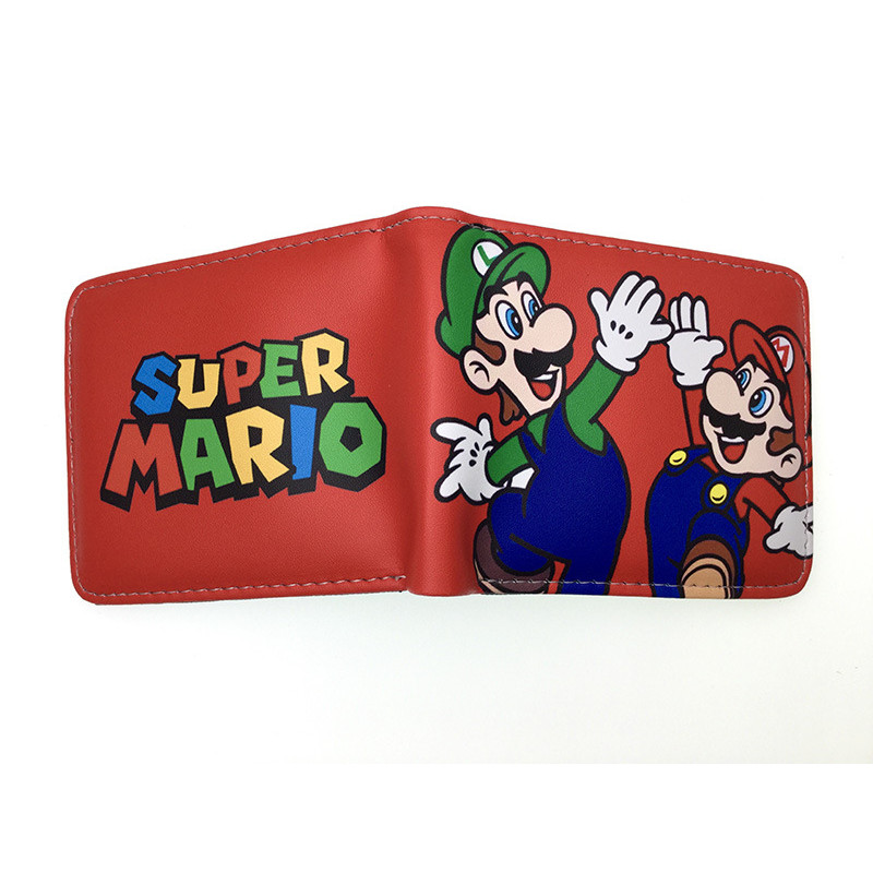 K S2U กระเป๋าสตางค์ผู้ชาย Super Mario Super Mario Wallet