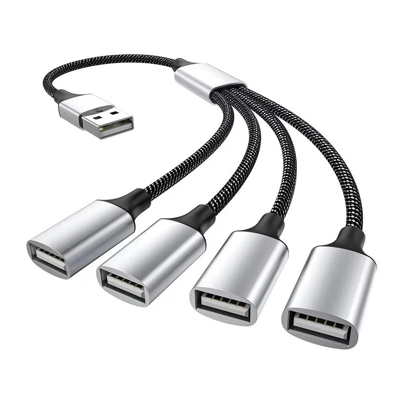 USB Cable Splitter HUB Extensions – 2/3/4 Ports Phone Charger Power Adapter OTG Multiple Expander Ch