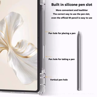 เหมาะสําหรับ Xiaomi Pad Mini 8.8 นิ้ว 2025 ปลอกที่ใส่ดินสอหนัง PU นุ่มกลับโปร่งใสแท็บเล็ตสําหรับ Xiaomi Pad mini 8.8 "กรณี