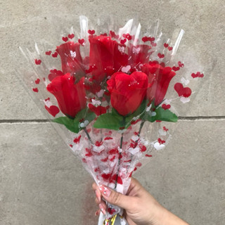 ดอกกุหลาบแดง วันวาเลนไทน์ ราคาต่อ 1 ดอก พร้อมส่งในไทย K.pack…