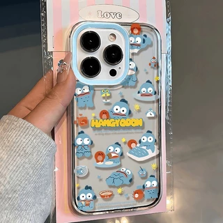 Hangyodon การ์ตูนน่ารักสุนัขดูเดิล นุ่ม เคสIPhone XR 7Plus 8 6 Plus เคส XS X Max เคสไอโฟน 12 11 15 14 13 Pro Max