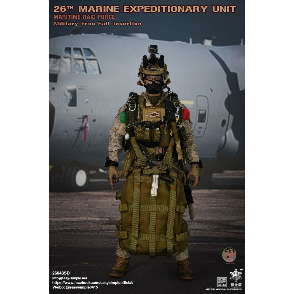 ( ⭕ PRE-ORDER)Easy & Simple 1/6 26043SW Marine Expeditionary Unit Maritime Raid Force Free Fall Sold