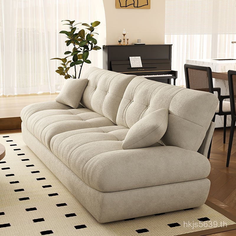 B & B เช่าโซฟาสไตล์เรียบง่ายโซฟาอพาร์ทเมนต์ขนาดเล็กห้องนั่งเล่นโมเดิร์นครีม Cloud B & B Apartment Ho