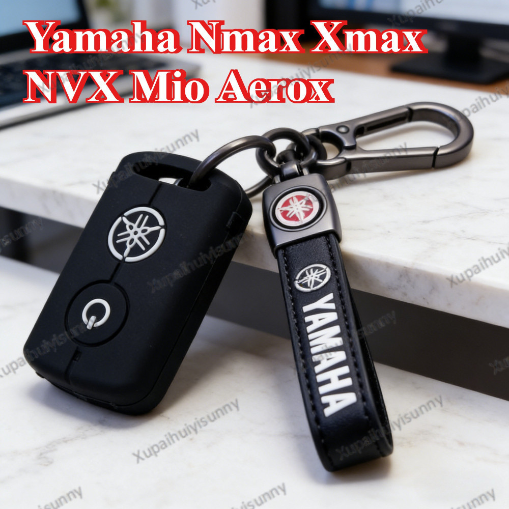 สำหรับ Yamaha Nmax Xmax NVX Mio Aerox S ซิลิโคนครอบคลุมกุญแจไร้กุญแจ ซิลิโคนครอบคลุมกรณีรถจักรยานยนต์