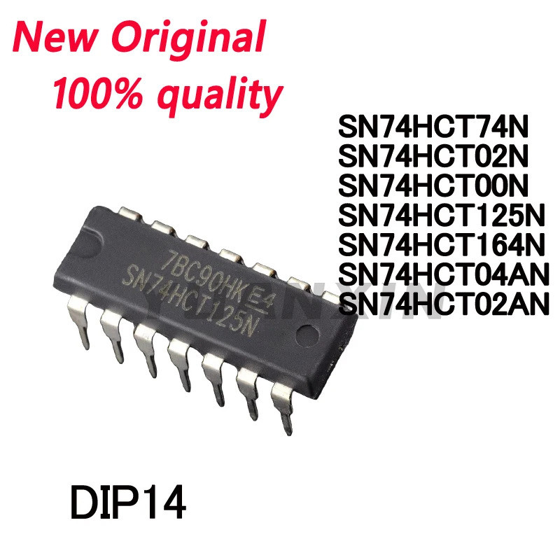5PCS SN74HCT74N SN74HCT02N SN74HCT00N SN74HCT125N SN74HCT164N SN74HCT04AN SN74HCT02AN DIP14 ไดร์เวอร