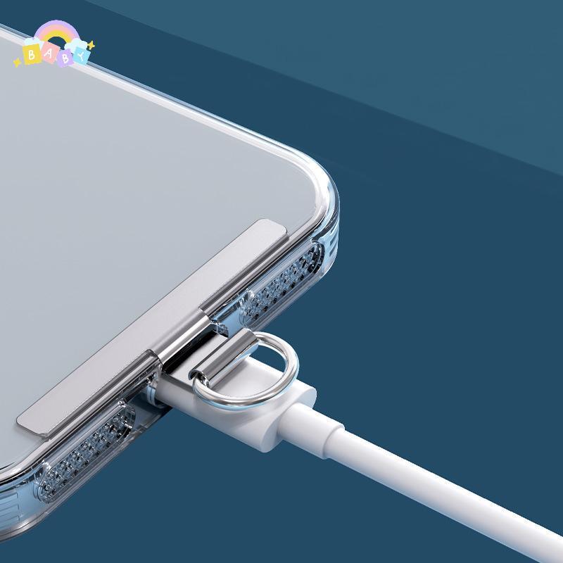 [BB-t] 0.3 มม. โลหะแข็งแรงโทรศัพท์มือถือ Tether Tab 360 องศาหมุนโทรศัพท์แขวนสายคล้องปะเก็นเปลี่ยนโทร