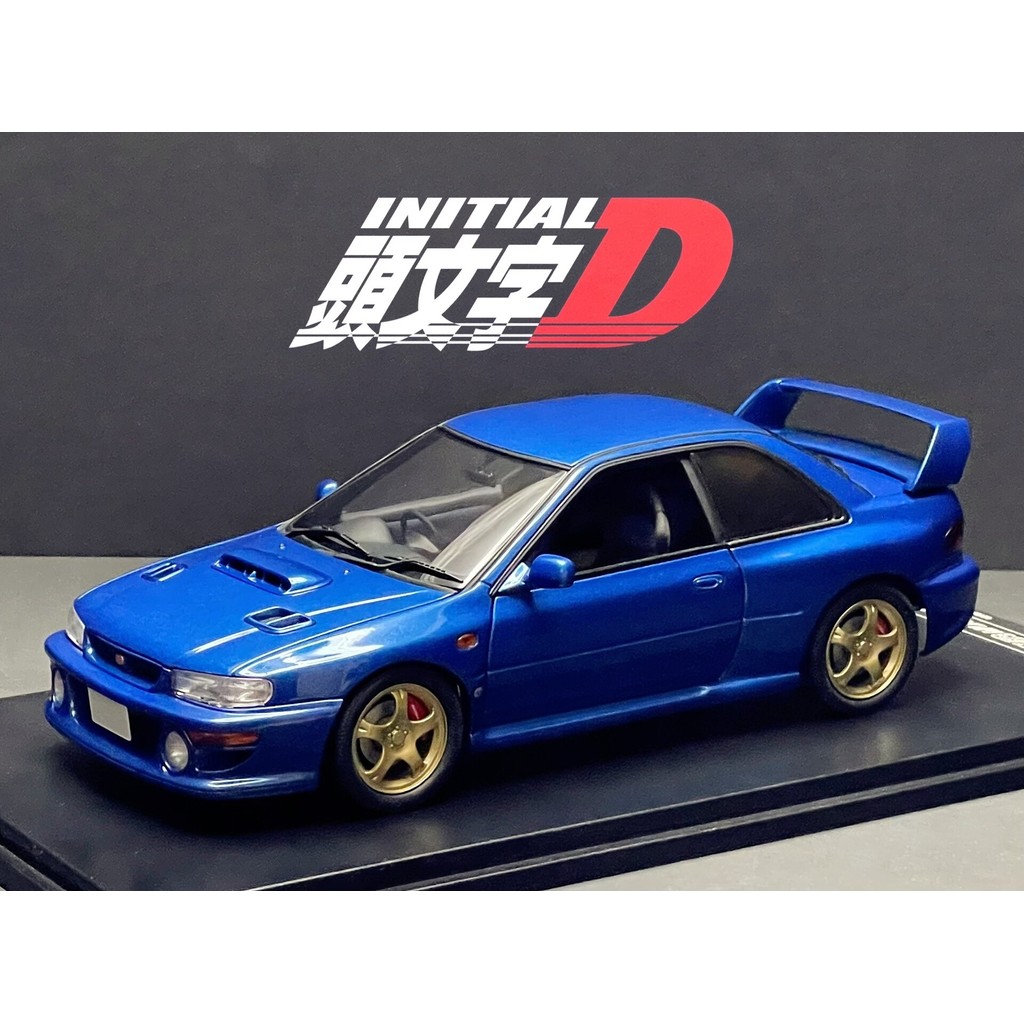 1/18 Initial D Autoart Subaru Impreza 22B GC8 รุ่นการ์ตูนเริ่มต้น D Fujiwara รุ่นการ์ตูน Perfect Rep