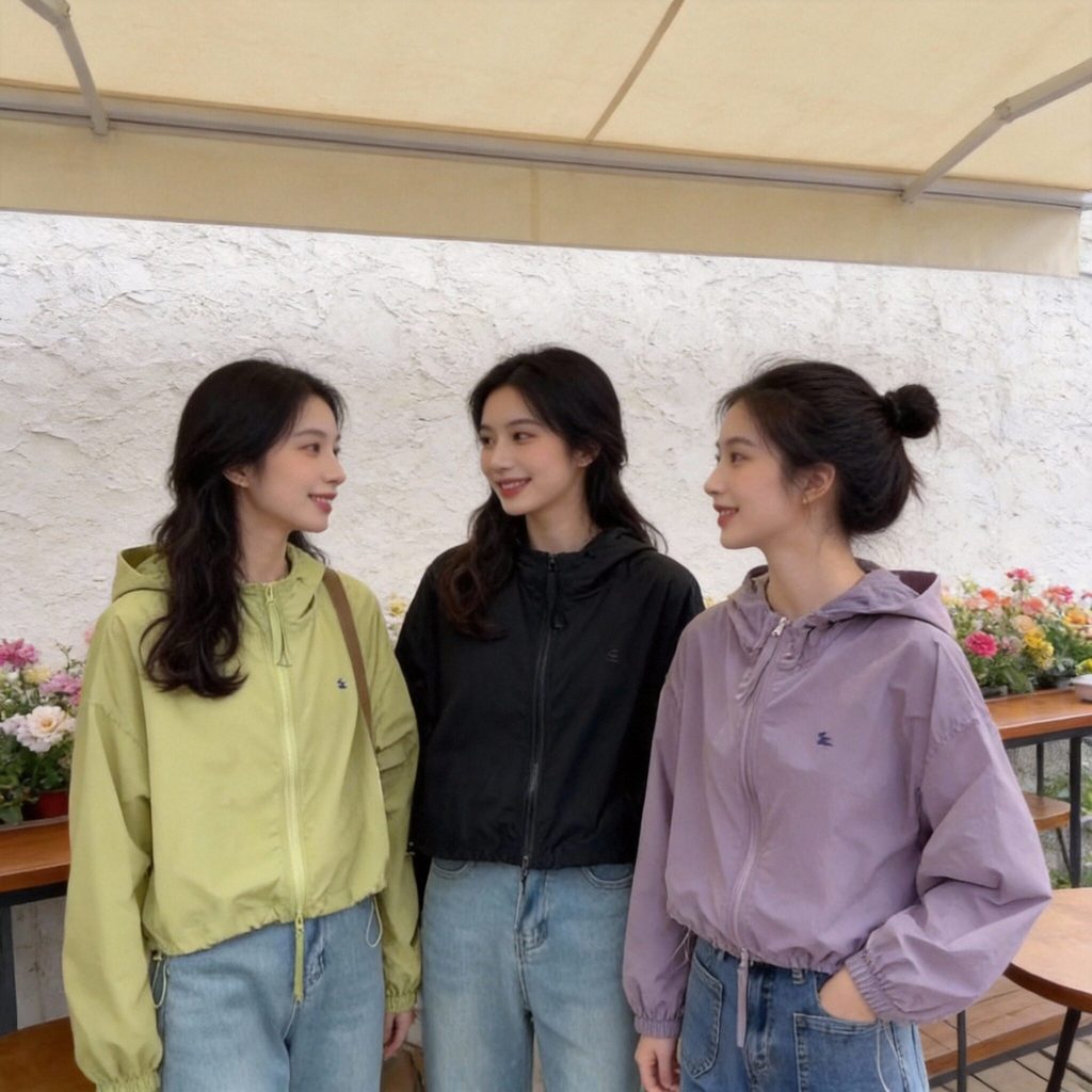 เสื้อแขนยาวกันแดด ทรงสปอร์ต ใส่เที่ยวใส่ชิลล์
