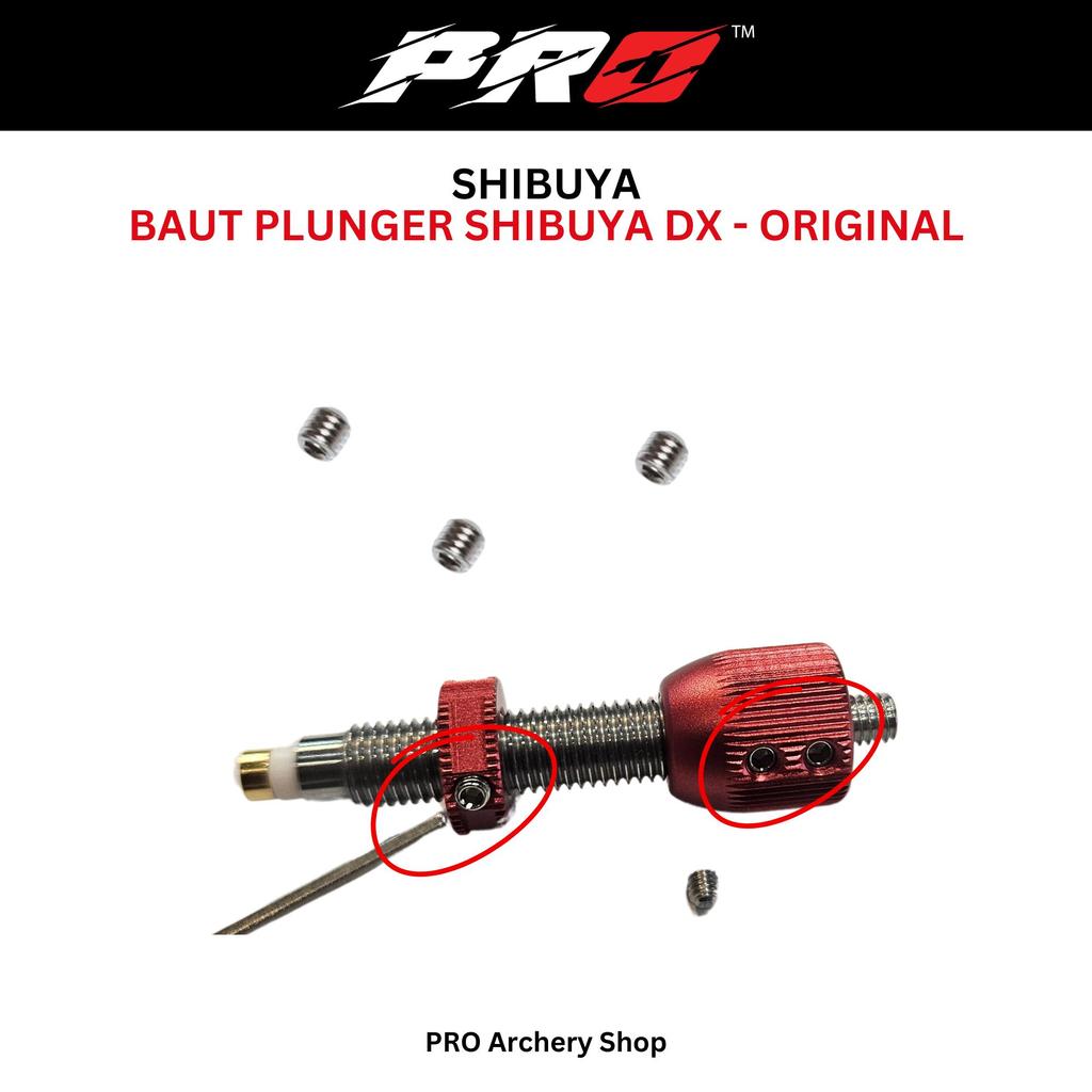 ต้นฉบับ DX SHIBUYA PLUNGER BOLT | PLUNGER ปุ่มสกรู | อะไหล่ SPARE ดั้งเดิม | เครื่องมือ ARCHERY