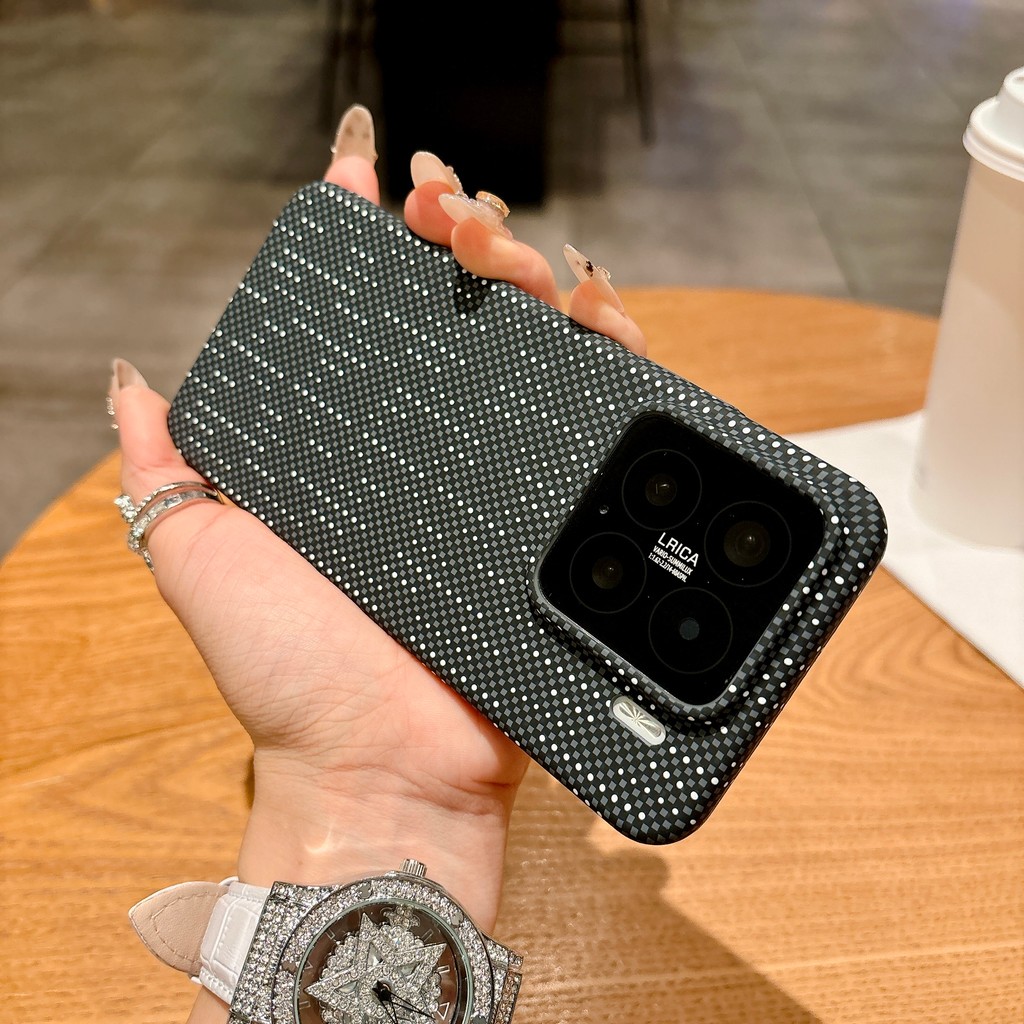 ULTRA PRO เคสโทรศัพท์แม่เหล็กพื้นผิวคาร์บอนไฟเบอร์บางเฉียบสําหรับ เสี่ยวหมี่ 17/ 15/15ส/13/14 พิเศษ มือโปร รองรับสิ่งที่แนบมาแม่เหล็กเปลือกแข็งกันกระแทกเคสป้อง