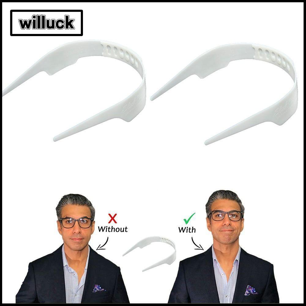 WILLUCK เสื้อยืนคอเครื่องมือ, Collar Stays Bundle Kit ปรับเสื้อคอปก Support Shaper, Collar Stays Slick เสื้อ Anti-roll Fixed Shaper