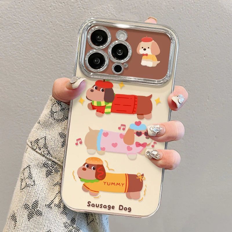 🐾ชื่อร้าน🌭เคสไอโฟน หมาหมู่งตัวยาวน่ารักiPhone17ProMax17Air16pro15plus14/13/12/11/XR/XS-CDY6DSC29