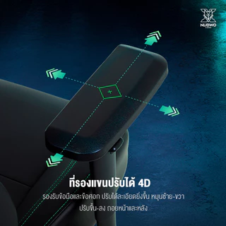 [ ประกัน 2 ปี ] NUBWO เก้าอี้เกมมิ่ง Gaming Chair X122 ปรับเอนได้ 135 องศา ขาเหล็กแข็งแรงทนทาน รับน้ำหนักสูงสุด 180 kg