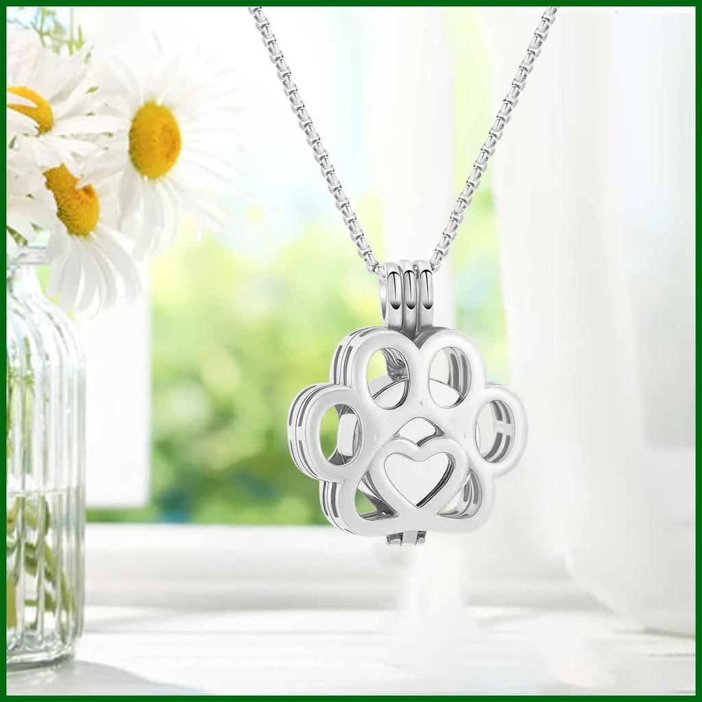 Urn สร้อยคอสําหรับขี้เถ้าสุนัข Memorial Cremation ผู้ถือเครื่องประดับสุนัข Urn สร้อยคอสําหรับ Memory