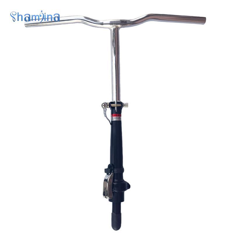 [Shamjina] จักรยานพับ T Handlebar Sleek Biรีไซเคิลอุปกรณ์เสริมชิ้นส่วนจักรยานกลางแจ้งแบบพกพาประกอบง่ายอลูมิเนียมแฮนด์จักรยานพับได้