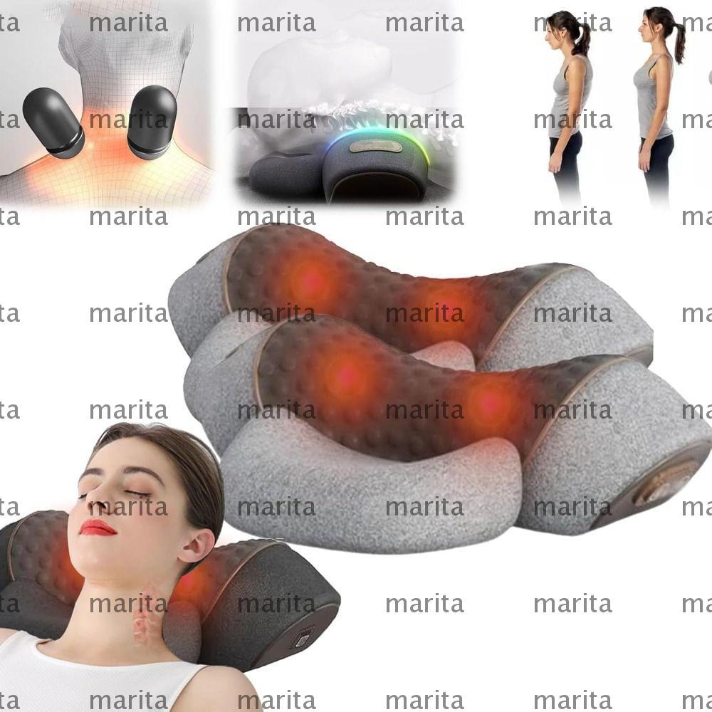 หมอนนวดคอ MARITA หมอนนวดคอ 3-in-1 นุ่ม 3-in-1 นวดคอโฟมหน่วยความจําร้อนนวดคอสําหรับคอเปลนวดผ่อนคลาย