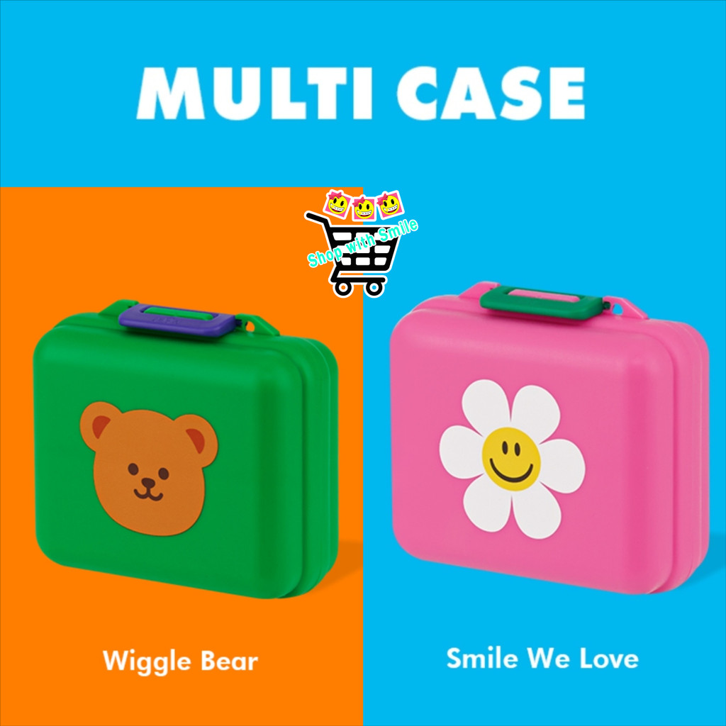 Wiggle Wiggle กล่องใส่ยา & เครื่องประดับ Multi Case กล่องเก็บของจุกจิก มีช่องแบ่ง ห้อยกระเป๋าได้