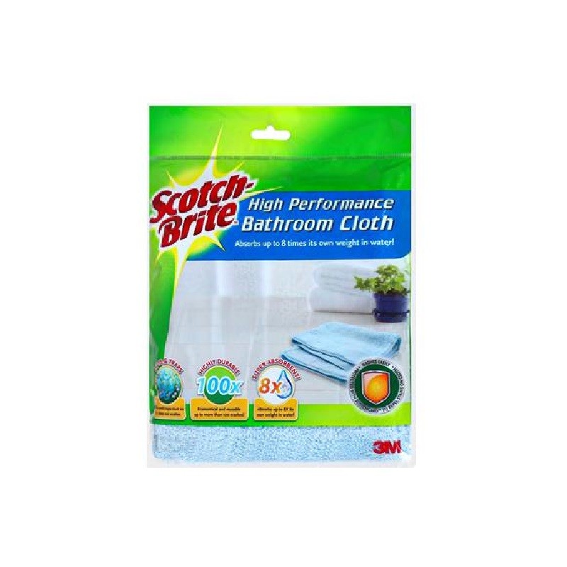 ผ้าไมโครไฟเบอร์สำหรับห้องน้ำ SCOTCH BRITE ขนาด 30 x 32 ซม.